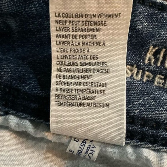 American Eagle Women's Kick Boot Super Stretch Bootcut Blue Jeans Size 14 - Picture 10 of 10